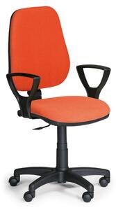 Kancelárska stolička COMFORT PK s podpierkami rúk, oranžová
