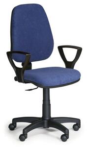 Kancelárska stolička COMFORT PK s podpierkami rúk, modrá