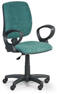 Kancelárska stolička TORINO II s podpierkami rúk, zelená