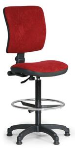 Zvýšená pracovná stolička MILANO II - červená