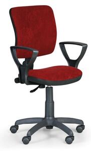 Kancelárska stolička MILANO II s podpierkami rúk, červená