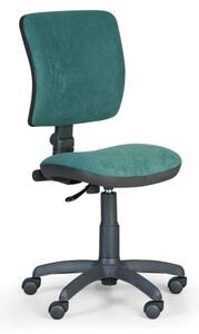 Kancelárska stolička MILANO II bez podpierok rúk, zelená