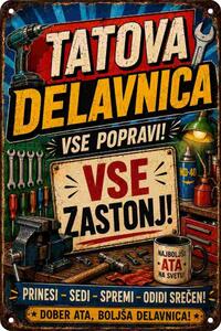 Plechová ceduľa Tatova Delavnica - Plechová tabuľa