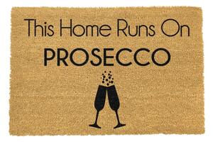 Rohožka z prírodného kokosového vlákna Artsy Doormats This Home Runs On Prosecco, 40 x 60 cm