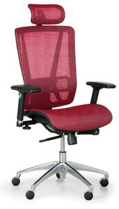 Kancelárska stolička LESTER M, červená