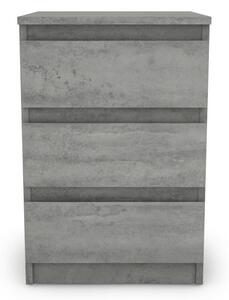 Skrinka/vysoký nočný stolík Carlos 403S, šedý beton