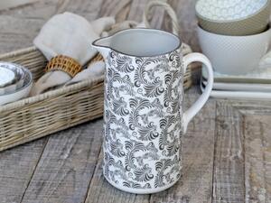 Mocca porcelánový džbán s ornamentami Arés Mocca - 15 * 9 * 20cm / 1100ml - Chic Antique