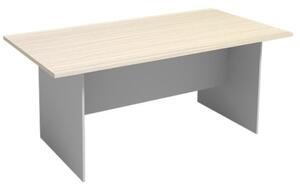 Rokovací stôl PRIMO FLEXI 1800 x 900 mm, hranatý, sivá / breza
