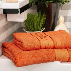 4Home Sada Bamboo Premium osuška a uterák oranžová, 70 x 140 cm, 50 x 100 cm