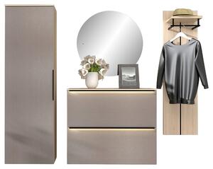 PREDSIEŇOVÝ NÁBYTOK, sivá, farba duba, 227/195/37 cm Voleo - Online Only drobný nábytok, Online Only