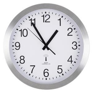 NÁSTENNÉ HODINY strieborná, biela 30 cm Ambia Home - Hodiny