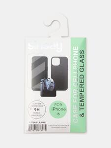 Sinsay - Ochranný obal pre iPhone 16 s tvrdeným sklom - clear