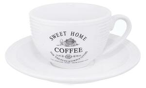 Orion Keramická šálka s podšálkou SWEET HOME, 250 ml