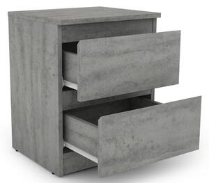 Skrinka /nočný stolík Carlos 402S, šedý beton