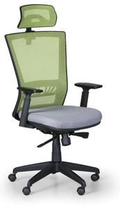 Kancelárska stolička ALMERE, zelená / sivá
