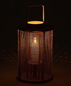 Prírodne - šedý prútený lampáš Bamboo - Ø 28*44 cm - J-Line by Jolipa