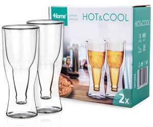 4Home Termo pohár na pivo Hot&Cool 370 ml, 2 ks