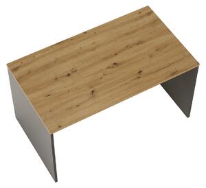 KONDELA Písací stôl, grafit/dub artisan, RIOMA NEW TYP 16