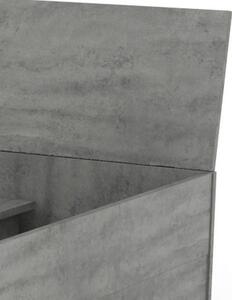 Posteľ so zásuvkami Carlos 90x200, šedý betón