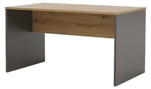 KONDELA Písací stôl, grafit/dub artisan, RIOMA NEW TYP 11