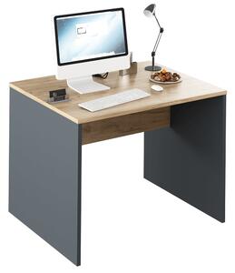 KONDELA Písací stôl, grafit/dub artisan, RIOMA NEW TYP 12