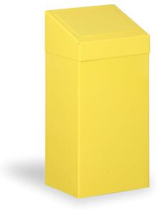 Kovový odpadkový kôš na triedený odpad, 45 l, žltý