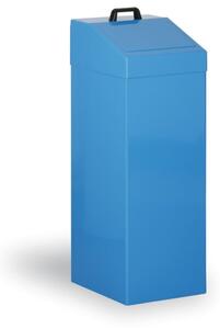 Kovový odpadkový kôš na triedený odpad, 100 l, modrý