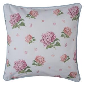 Bavlnená obliečka na vankúš s květy hortenzie Vintage Grace - 40*40cm - Clayre & Eef