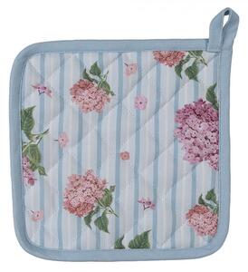 Balvnená detská chňapka podložka s kvety hortenzie Vintage Grace - 16*16 cm - Clayre & Eef