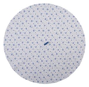 Bavlnená utierka s modrými ružičkami Blue Rose Blooming - Ø 80 cm - Clayre & Eef