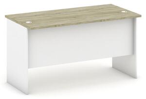 Kancelársky pracovný stôl MIRELLI A+, rovný, dĺžka 1400 mm, biela