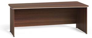 Písací stôl ARRISTO LUX, oblúk pravý, 1000 mm, orech