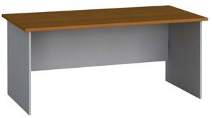 Kancelársky písací stôl PRIMO FLEXI, rovný 1600 x 800 mm, sivá / čerešňa