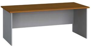 Kancelársky písací stôl PRIMO FLEXI, rovný 1800 x 800 mm, sivá / čerešňa