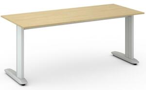 Kancelársky písací stôl PRIMO FLEXIBLE 1800 x 800 mm, breza
