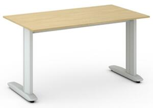 Kancelársky písací stôl PRIMO FLEXIBLE 1400 x 800 mm, breza