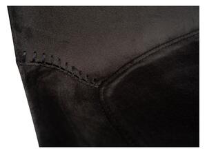Čierna barová stolička DAN–FORM Denmark Hype Velvet, výška 91 cm