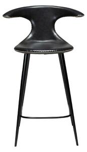 Čierna barová stolička z imitácie kože DAN–FORM Denmark Flair, výška 90 cm