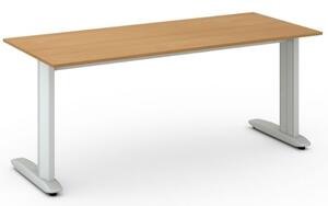 Kancelársky písací stôl PRIMO FLEXIBLE1800 x 800 mm, orech