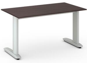 Kancelársky písací stôl PRIMO FLEXIBLE 1400 x 800 mm, wenge