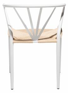 Biela jedálenská stolička DAN–FORM Denmark Delta