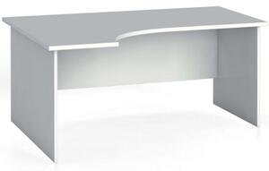 Ergonomický kancelársky pracovný stôl PRIMO FLEXI, 1600 x 1200 mm, biela, ľavý