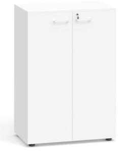 Kancelárska skriňa s dverami PRIMO, 1087 x 800 x 420 mm, biela