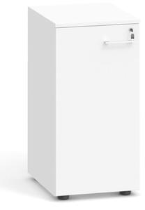 Kancelárska skriňa s dverami PRIMO, 740 x 400 x 420 mm, biela