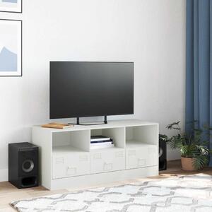 TV skrinka biela 99x39x44 cm oceľ