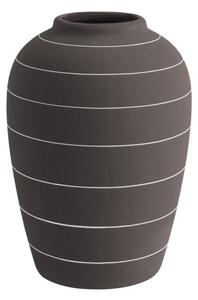 Tmavohnedá keramická váza PT LIVING Terra, ⌀ 13 cm
