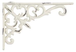 Čierna antik liatinová policová konzola Ornament - 18*3,5*12 cm - Chic Antique