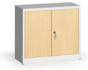 Zvárané skrine s lamino dverami, 800 x 920 x 400 mm, RAL 7035/breza