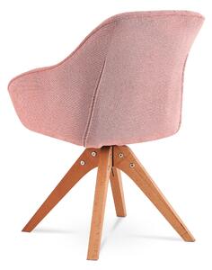 Jedálenská stolička CHIP I ružová/buk