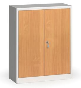 Zvárané skrine s lamino dverami, 1150 x 920 x 400 mm, RAL 7035/breza